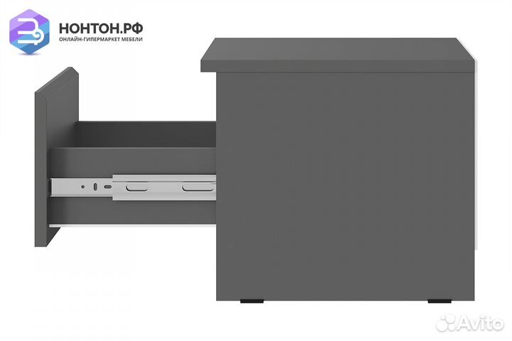 Тумба прикроватная тб-11 Симпл графит