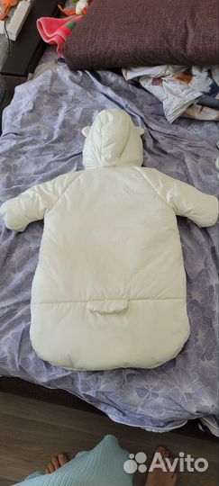 Конверт на выписку с комбинезоном, шапкой, пинетк