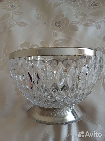 Ваза для фруктов хрусталь СССР