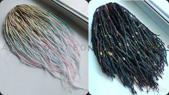 Д.Е. дреды с косами