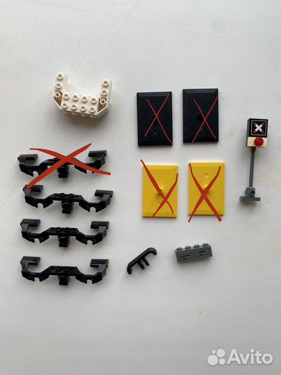 Lego поезда и детали для поездов