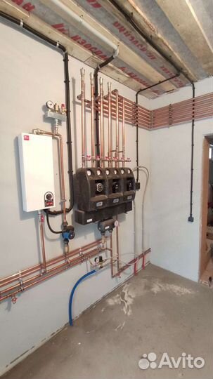 Водяной теплый пол, отопление, автоматика