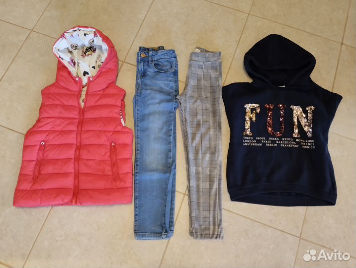 Вещи Zara пакетом на девочку 122