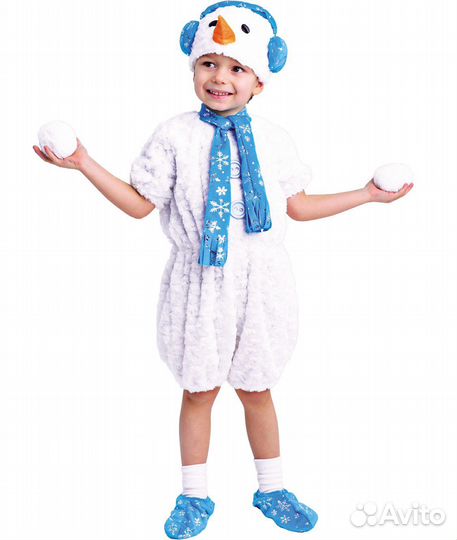 Новогодний костюм Снеговик 116