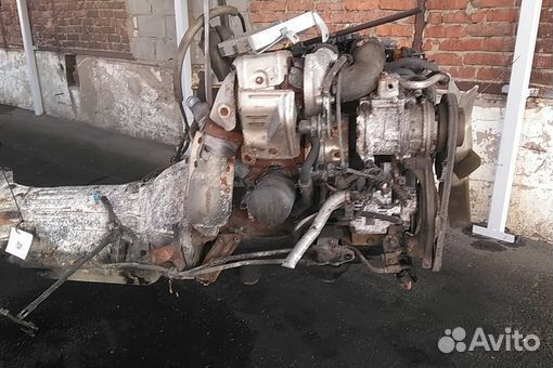 Двигатель в сборе двс toyota hilux surf LN130 2L-T