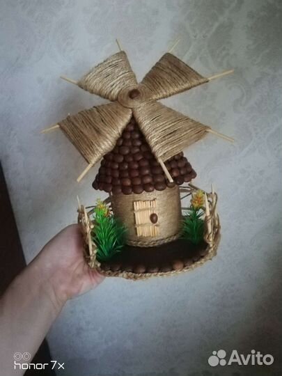 Мельница поделка