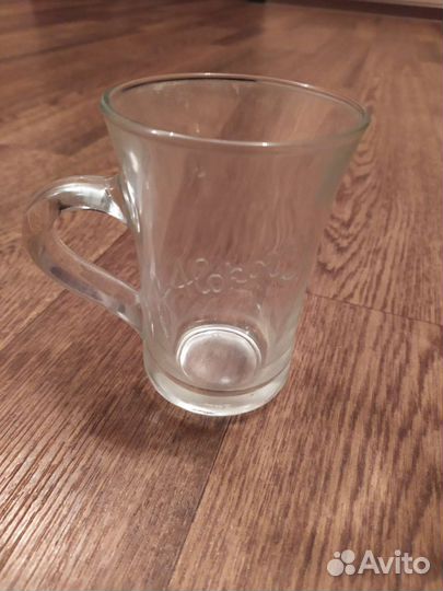 Кружки стеклянные, 6шт