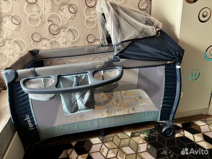 Манеж-кроватка 2в1