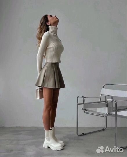 Шорты женские кожаные