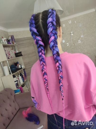 Плетение кос с канекалоном