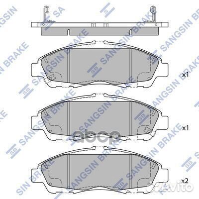 SP4110 колодки дисковые передние Cadillac XT5 17