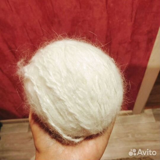 Варежки пуховые из кролика