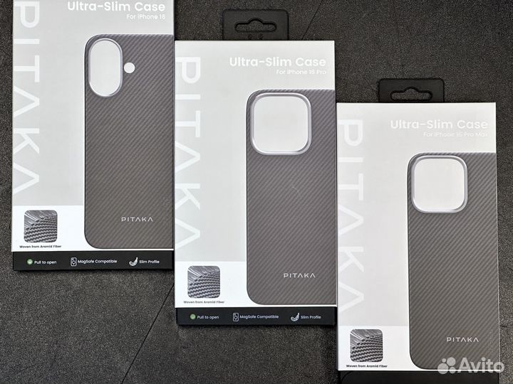 Pitaka MagEZ Case 6 iPhone 16 Pro Max Black/Gray