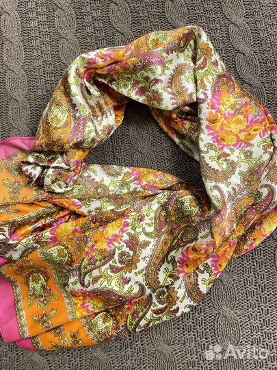 Платок шарф женский шелковый