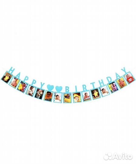 Гирлянда по месяцам happy birthday