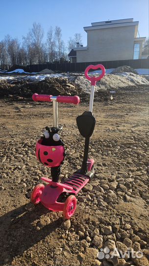 Самокат детский трехколесный без сиденья