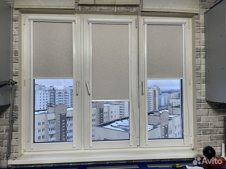 Рулонные шторы без сверления