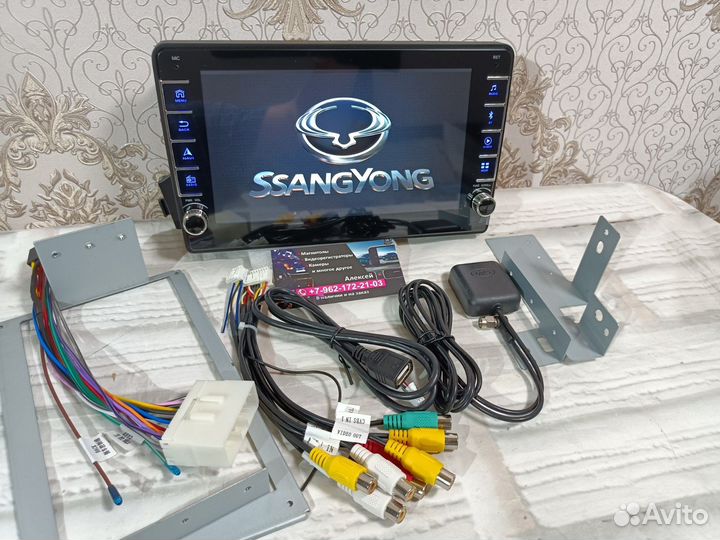 Магнитола ssang yong Kyron android новая