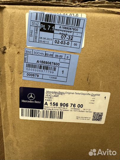 Фара новая с дефектом Mercedes Led w156 GLA