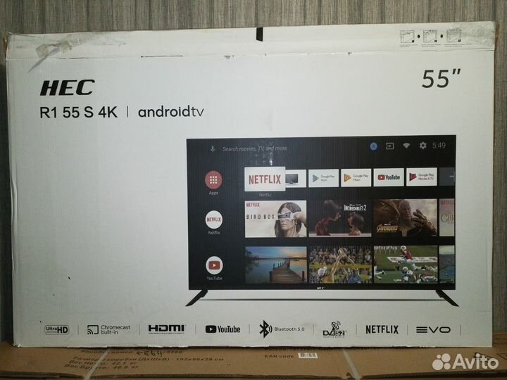 Телевизор HEC 55 диагональ