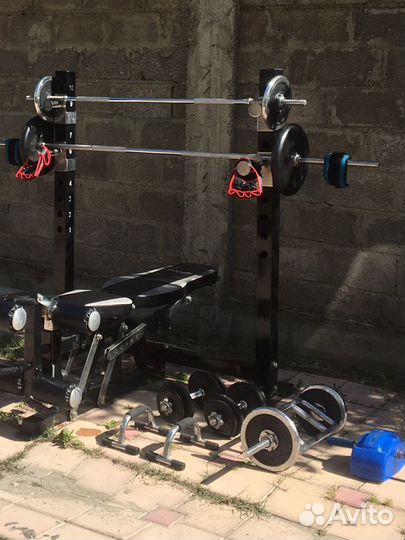 Стойка для штанги /набор для спорта гантели, трена