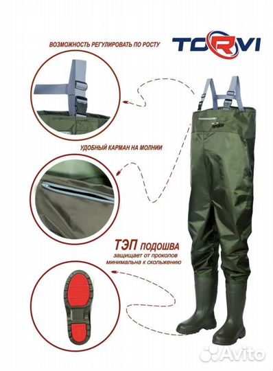 Полукомбинезон рыбацкий Torvi Перекат