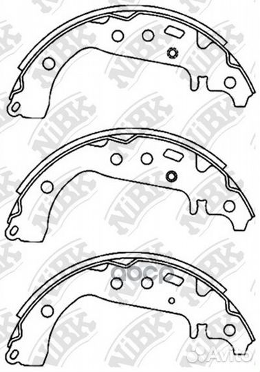 Колодки тормозные барабанные задние NiBK FN2383