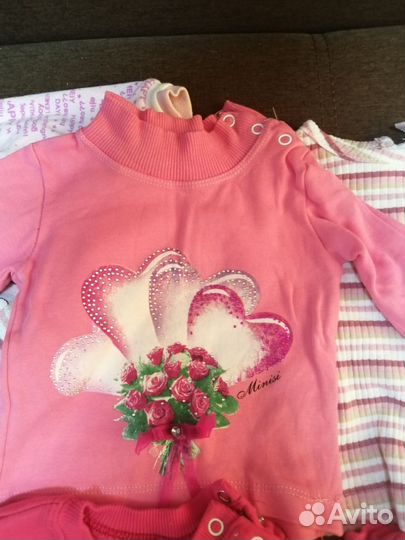Вещи пакетом на девочку 62 68