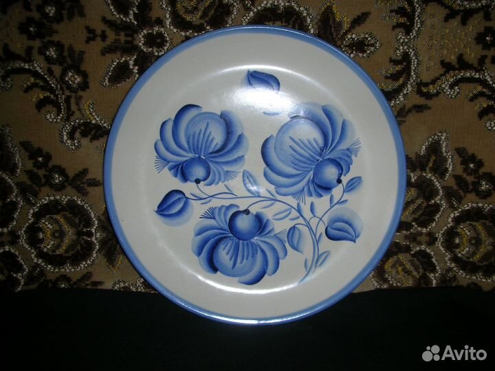 Тарелка настенная, фаянс, СССР