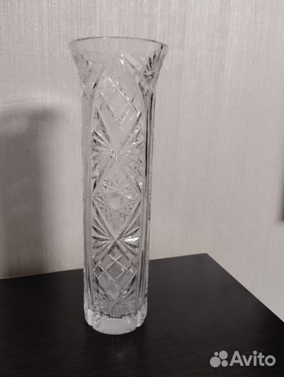 Ваза для цветов чехия Богемия 33см