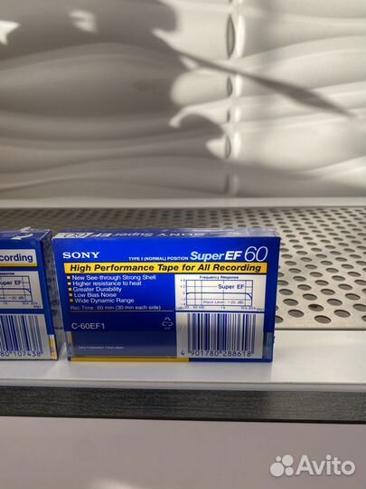Аудио кассеты sony EF90, EF60 (Запечатанные )