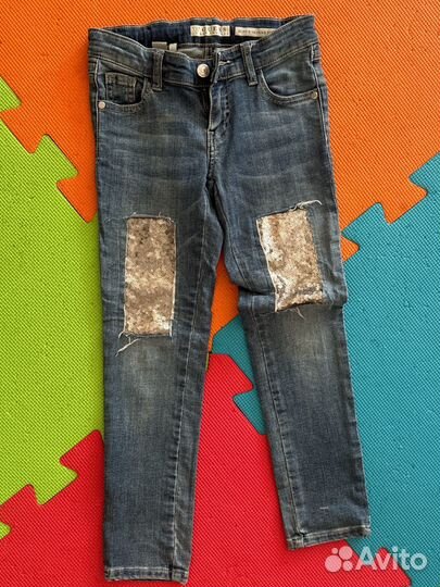 Джинсы для девочки 128