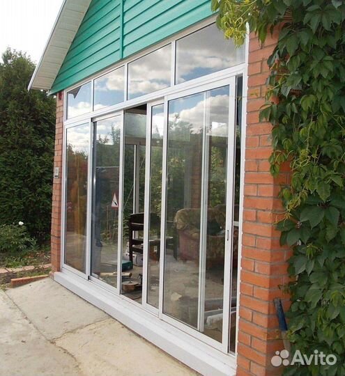 Остекление веранды распашное