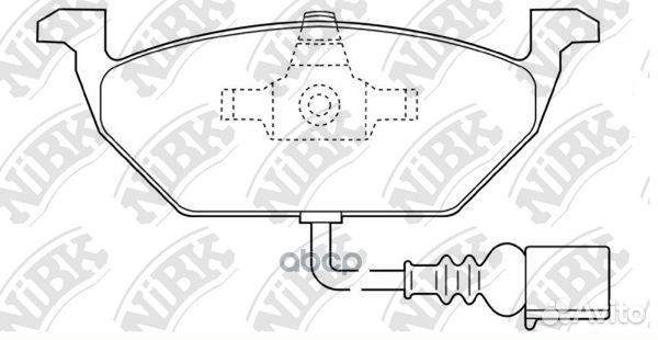Колодки тормозные дисковые перед PN0148W NiBK