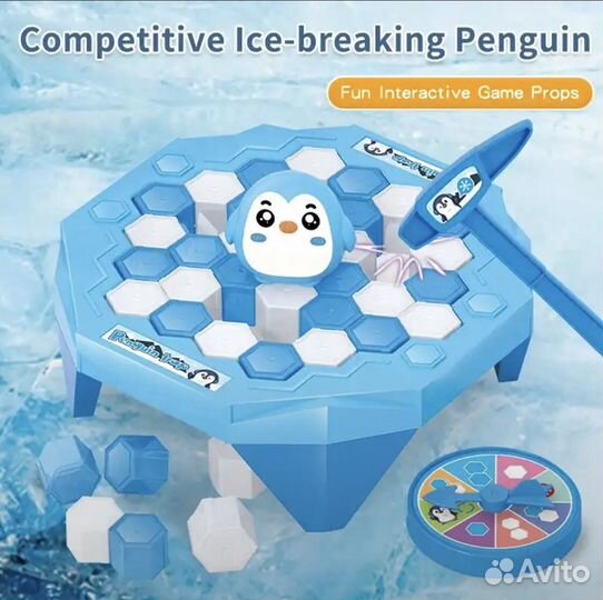 Детская настольная игра пингвин на льду