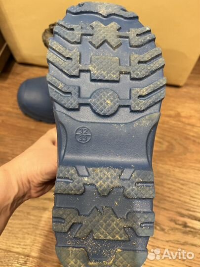 Сапоги зимние детские резиновый низ