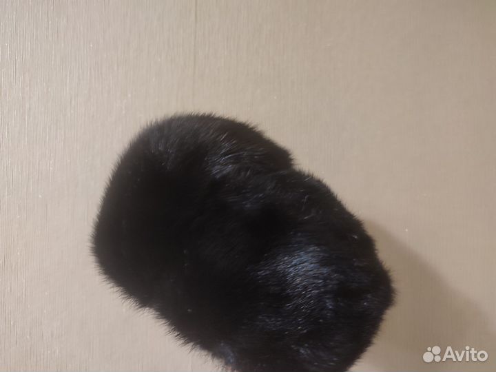 Норковая шапка мужская ушанка