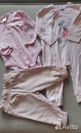 Вещи пакетом для девочки 68-86