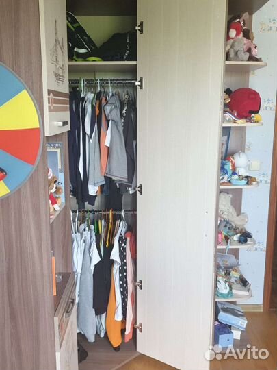 Шкаф угловой для вещей 165х135, h220