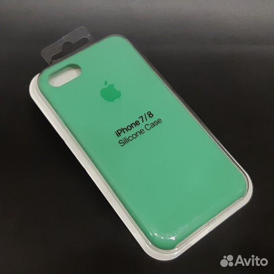 Силиконовый чехол на iPhone 7 / 8 бирюзовый