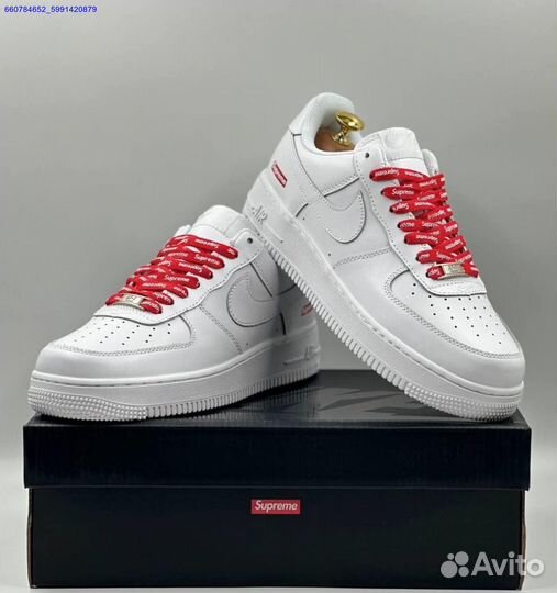 Кроссовки Nike Air Force 1 Low & Supreme (Арт.55265)