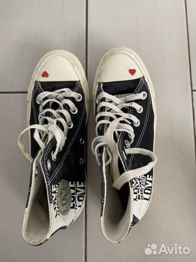 Кеды converse с сердечком