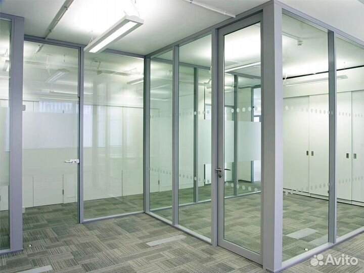 Перегородки остекление
