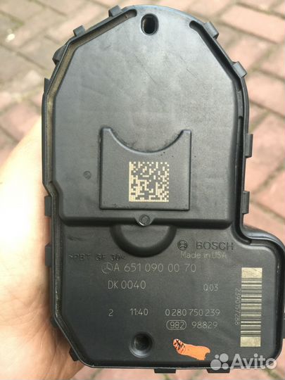 Дроссельная заслонка на Мерседес W212 E220