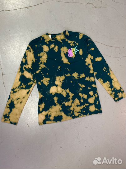 Лонгслив унисекс оверсайз тайдай tiedye