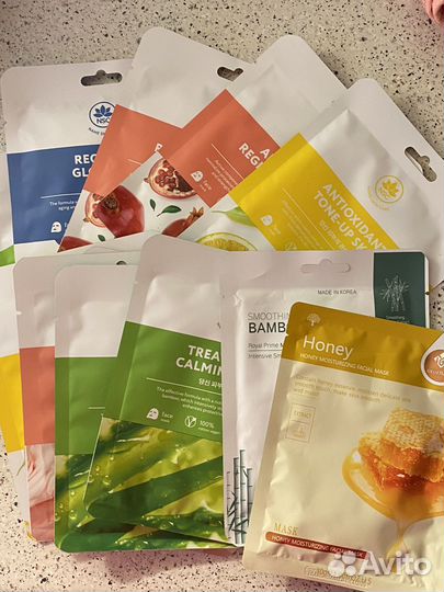 Корейские тканевые маски для лица