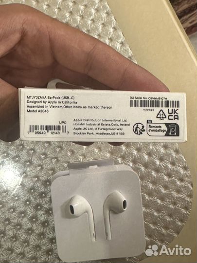 Наушники earpods type c