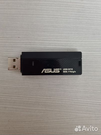 Wi-Fi адаптер asus USB-N13, черный