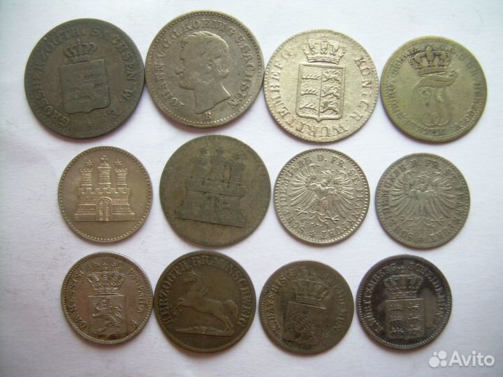 Мекленбург, Пруссия, Неаполь, Зальцбург серебро др