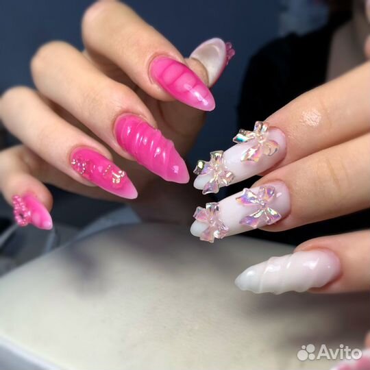 Маникюр наращивание